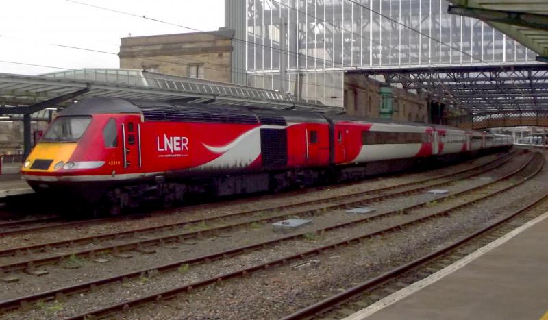 43316 at Carlisle: Probably not around for too much longer. LNER 43316 arrives at Carlisle with a diverted service from Aberdeen to London Kings Cross on Saturday 5th October 2019. Classmate 43206 is on the rear. Photo of 43316 at Carlisle