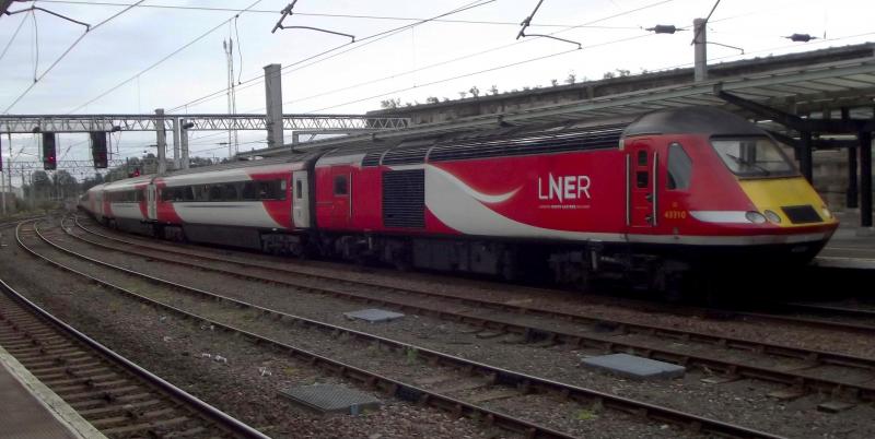 43310 at Carlisle: Probably not around for too much longer. LNER 43310 arrives at Carlisle with a diverted service from London Kings Cross to Aberdeen on Saturday 5th October 2019. Photo of 43310 at Carlisle