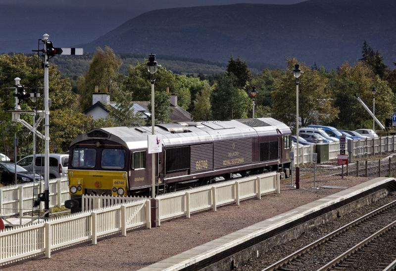 66746 RESTING AT AVIEMORE 9.10.19 (2).jpg: Photo of 66746 RESTING AT AVIEMORE 9.10.19 (2).jpg