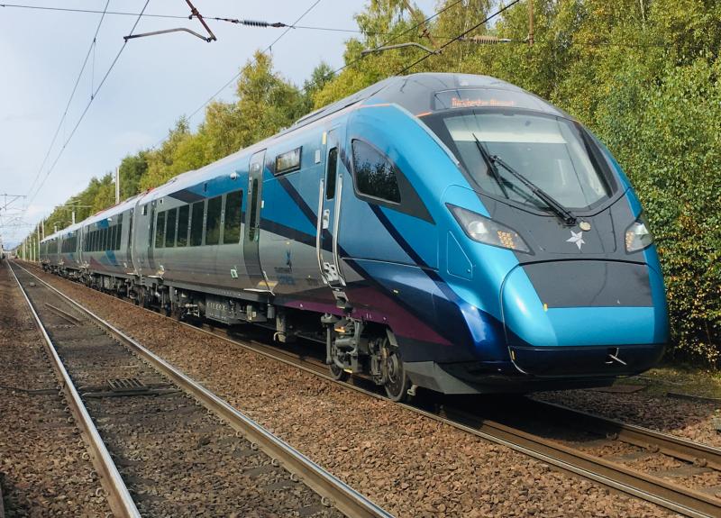 397004: Heading south working Glasgow Central - Manchester driver training runs at Shieldmuir on 03/10/2019 Photo of 397004