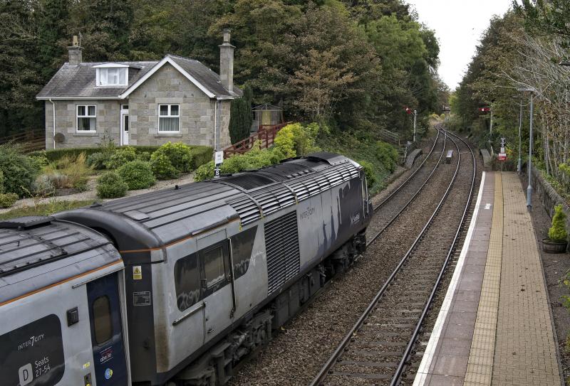 43033-169 (1).jpg: 14.28 DEPARTURE FROM HUNTLY 15.10.19 Photo of 43033-169 (1).jpg