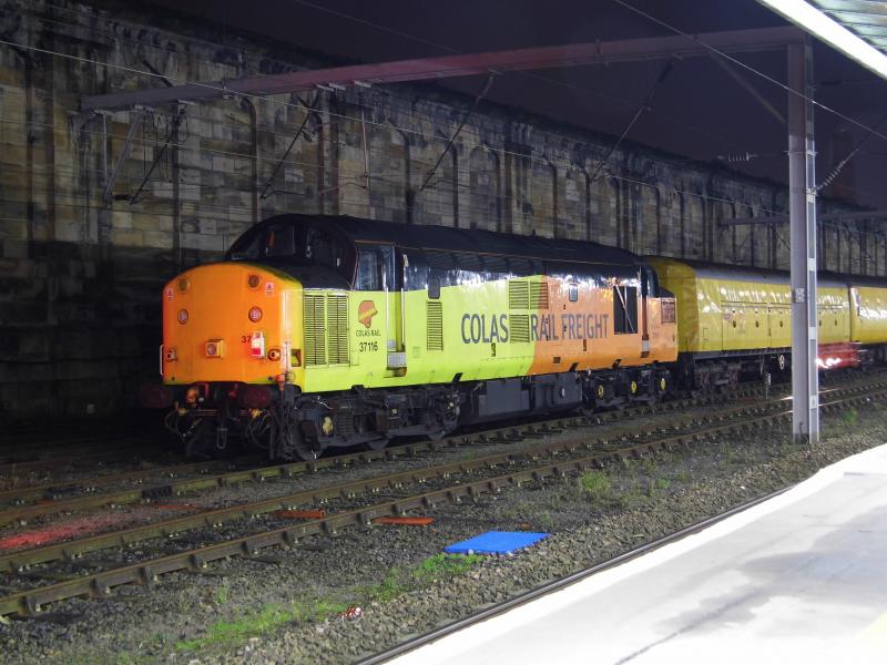 37116 Carlisle 15/10/19: 37116 on 1Q16 2234 Derby- Carlisle test train Photo of 37116 Carlisle 15/10/19