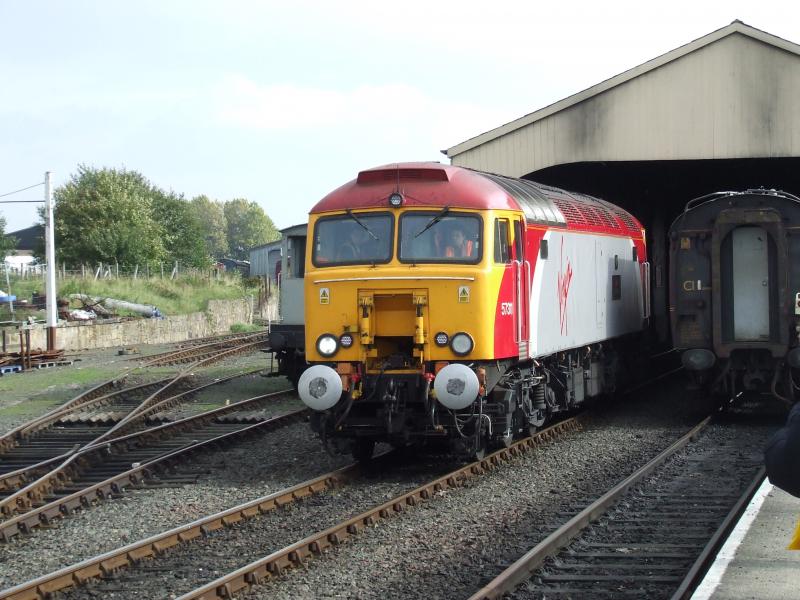 57311 running round at Bo'Ness: Photo of 57311 running round at Bo'Ness