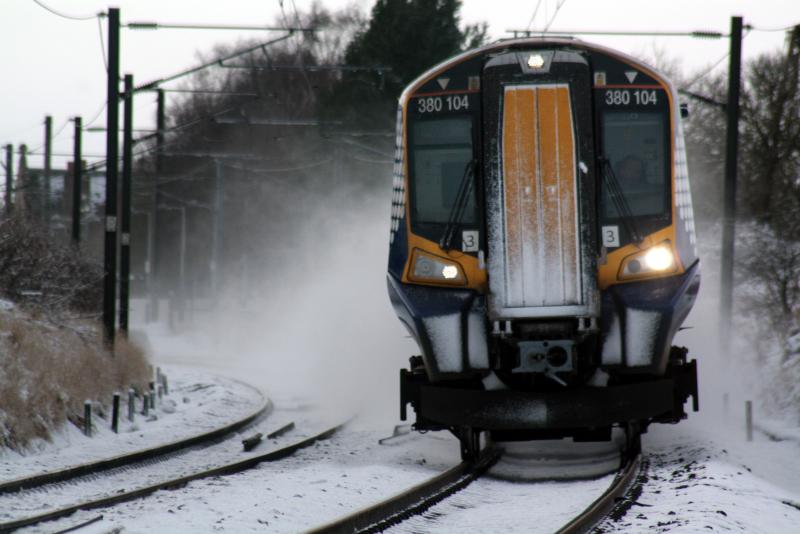Photo of Class 385 in the snow