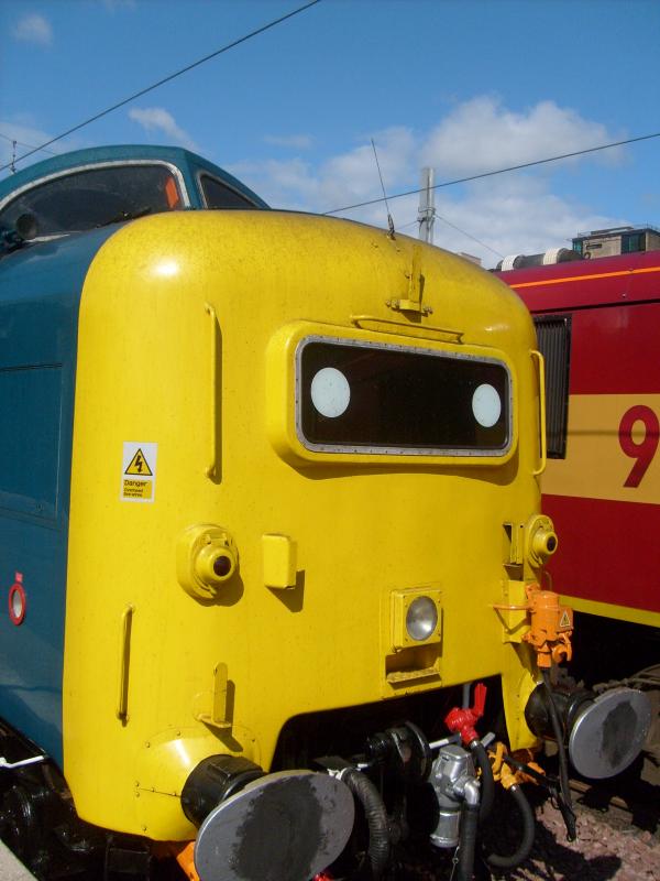 Oh! What a large nose you have!: 'Big Nose' 55022 in Edinburgh after taking the ECS of the SRPS Fife Circle Tour Photo of Oh! What a large nose you have!