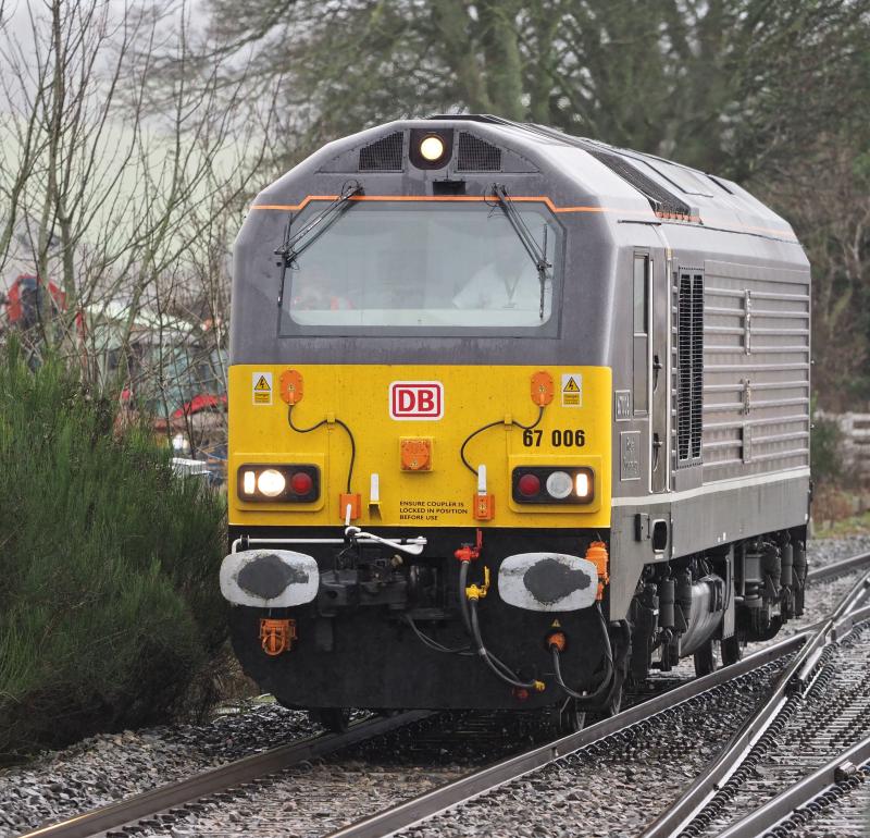 67006 arrives Ladybank wrong line 05/12/2019 to rescue 1E15: 67006 arrives Ladybank wrong line 05/12/2019 to rescue 1E15 photo (c) Iain A H Smith Photo of 67006 arrives Ladybank wrong line 05/12/2019 to rescue 1E15