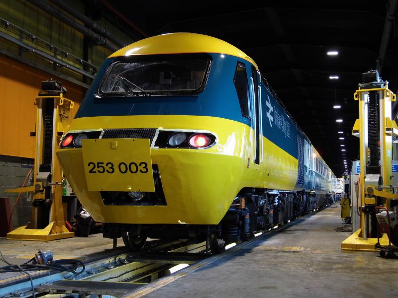253003 Inter City 125: W43006 253003 at Craigentinny depot 17/12/19 awaiting final touches for the Inter City 125 Farewell tour the next day. Photo of 253003 Inter City 125