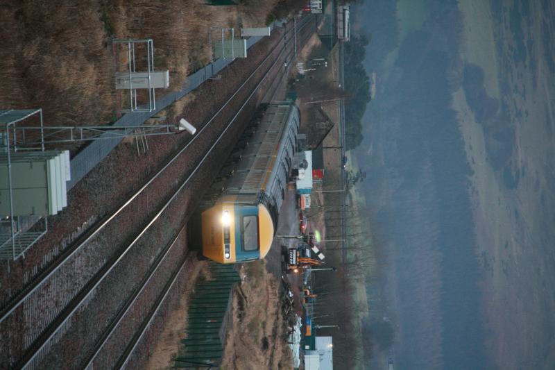 Blackford 1Z46 19/12/19: HST Farewell Tour 1Z46 (INV to EDB) heads south through Blackford past the site of the new Highland Spring terminal Photo of Blackford 1Z46 19/12/19