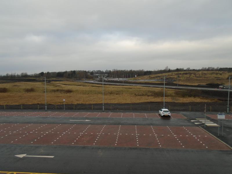 Robroyston station: Looking towards Robroyston Photo of Robroyston station