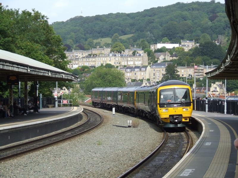 Bath Station 28 Aug 2019 with no sign of OHL infrastructure: In response to a recent query, here is a photo of Bath Station 28 Aug 2019 with no sign of OHL infrastructure Photo of Bath Station 28 Aug 2019 with no sign of OHL infrastructure