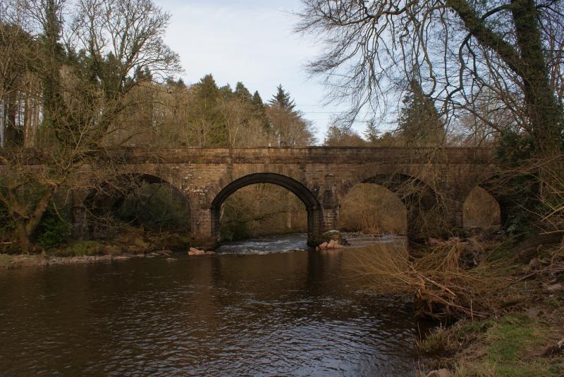 Upstream view of Bridge of Keir Viaduct: Upstream view of Bridge of Keir Viaduct Photo of Upstream view of Bridge of Keir Viaduct