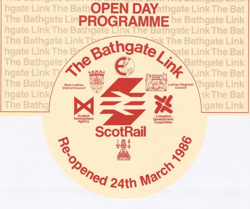 Photo of Bathgate open day 230386 programme p1