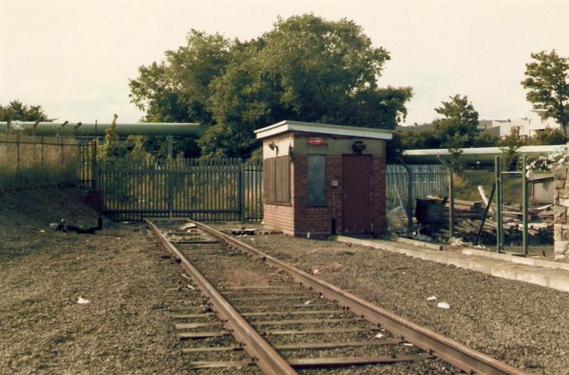 Granton gasworks sidings: Granton gasworks sidings 1986 Photo of Granton gasworks sidings