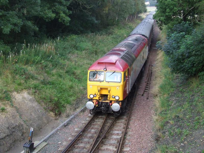 57311 Arriving at Birkhill During the Bo'Ness Diesel Gala 27/09/2008: Photo of 57311 Arriving at Birkhill During the Bo'Ness Diesel Gala 27/09/2008