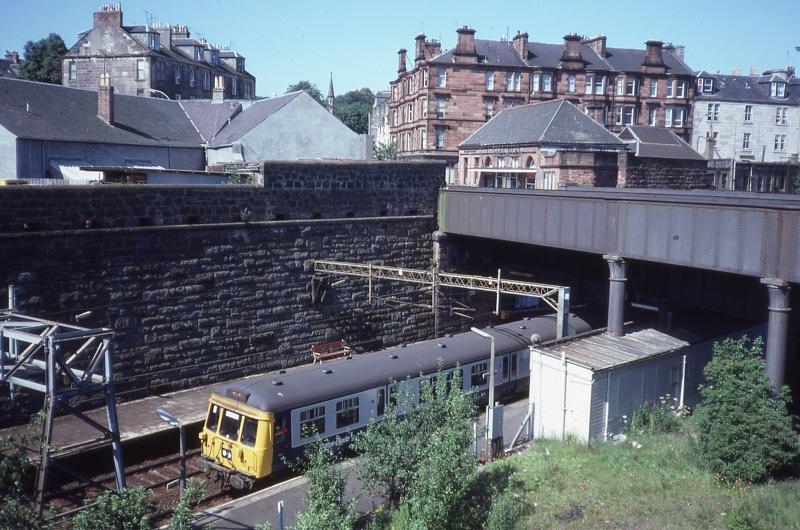 311103 at Greenock West: 311103 on a train to Glasgow at Greenock West, 19 July 1982 Photo of 311103 at Greenock West