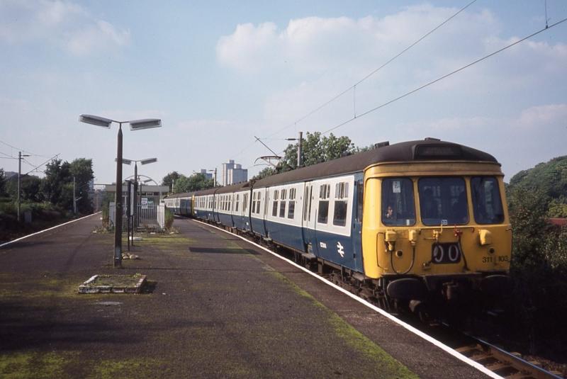 311103 at Langside: 311103 at Langside on a diverted Hamilton working, 29 September 1979 Photo of 311103 at Langside