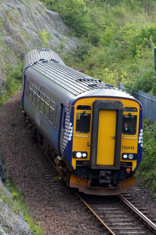 156 445: Passing Soroba bridge from Oban to Glasgow Photo of 156 445