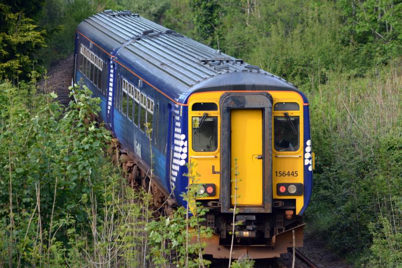 156 445: Passing Soroba bridge from Oban to Glasgow Photo of 156 445