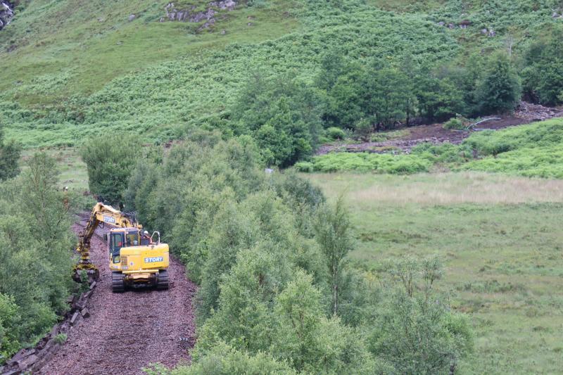 Photo of Lochailort Washout - Track Removal Underway