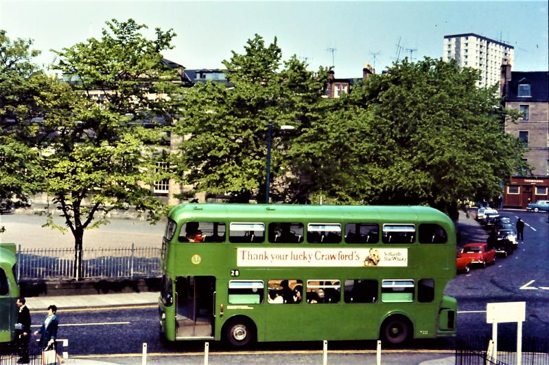 Dundee Fleetline, Albert Square 1972: Photo of Dundee Fleetline, Albert Square 1972