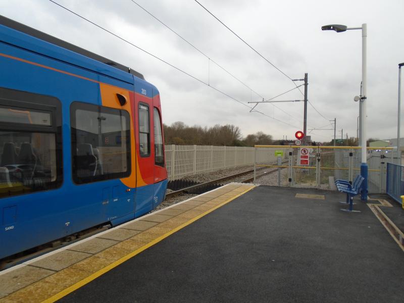 Rotherham Parkgate 11/12/2019: Parkgate tram-train platform Photo of Rotherham Parkgate 11/12/2019