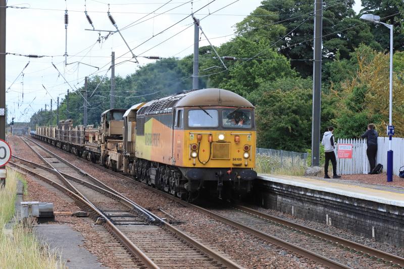 6S31: 56105 on 6S31 05.20 Doncaster Up Decoy to Millerhill passing Prestonpans on 07/08/2020 Photo of 6S31