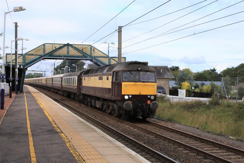 5Z17: 57601 leading 57316 on the rear of 5Z17 09.15 Joppa Straight to Darlington passing through Prestonpans on 23/08/2020 Photo of 5Z17