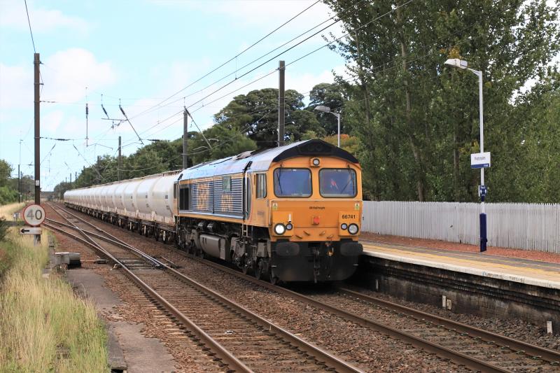 6S45: 66741 on 6S45 06.25 North Blyth Alcan to Fort William Alcan at Prestonpans on 03/09/2020 Photo of 6S45
