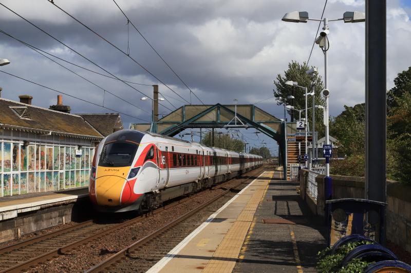 The Future: 801208 on 1E16 13.00 Edinburgh to Kings Cross passing through Prestonpans station on 04/09/2020 Photo of The Future