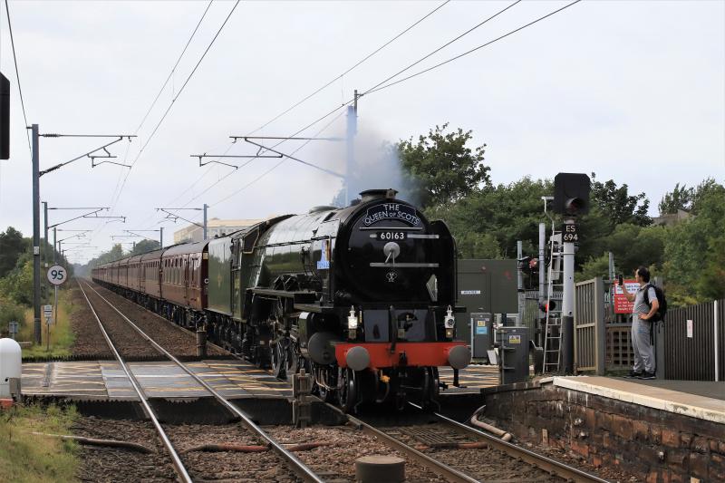 1Z62: 60163 on 1Z62 Carlisle to Edinburgh passing over the Kingsknowe road crossing on 12/09/2020 Photo of 1Z62