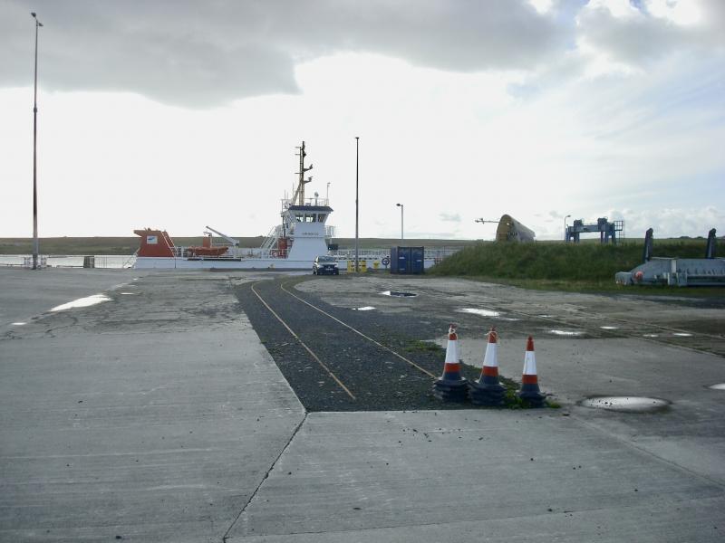 Where is this?: A section of track on a pier - but where? There is an obvious clue! Photo of Where is this?