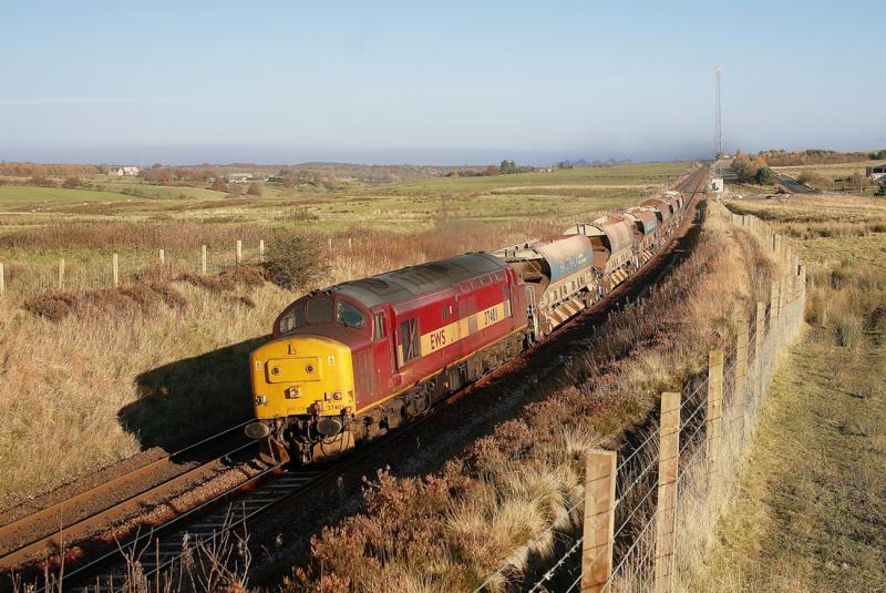 37401 @ Breich with 6Z66: Photo of 37401 @ Breich with 6Z66