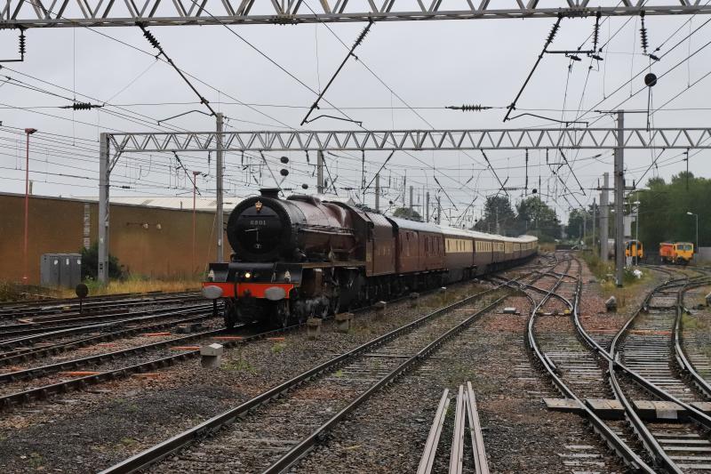 6201: 6201 on 1Z62 10.13 Preston to Carlisle via Sap approaching Plat 3 Carlisle on 03/10/2020 Photo of 6201