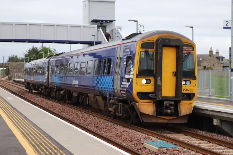 Photo of Class 158 Kintore-opening day