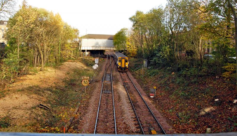Strathbungo Before Pre-Electrification Work: 10 Days Later and the view opens up
Larkfield Curve has also been cleaned up but not quite as dramatically.
The Curve forms part of the Electrification Upgrade Photo of Strathbungo Before Pre-Electrification Work