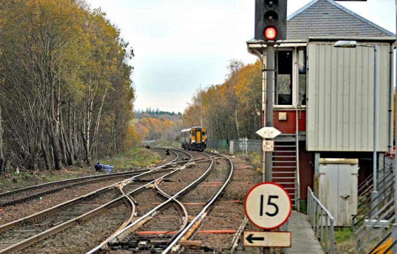 Barrhead lineside Clearance Pre-Electrification: Nov 2020 and a Better View opens Up Photo of Barrhead lineside Clearance Pre-Electrification