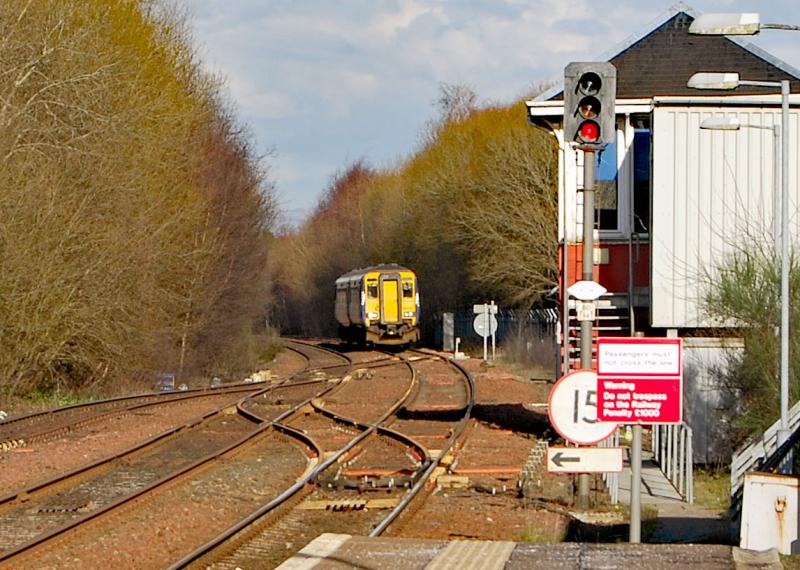 Barrhead lineside Clearance Pre-Electrification: March before work begins Photo of Barrhead lineside Clearance Pre-Electrification