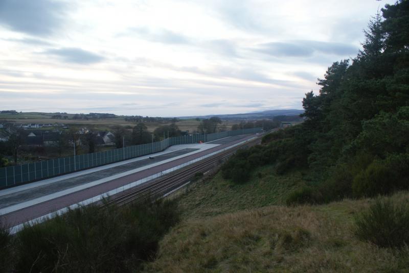 Blackford Freight Terminal looking towards Panholes: Blackford Freight Terminal looking towards Panholes Footbridge. 19.11.20 Photo of Blackford Freight Terminal looking towards Panholes