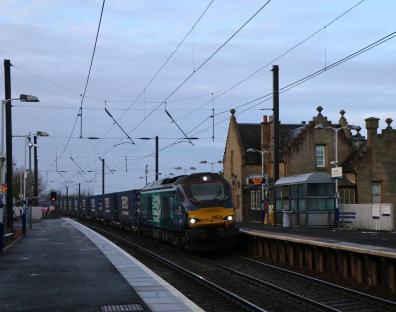 68: 68018 4Z65 Mossend South Bank(tees)at Kirknewton 29.11.20 Photo of 68