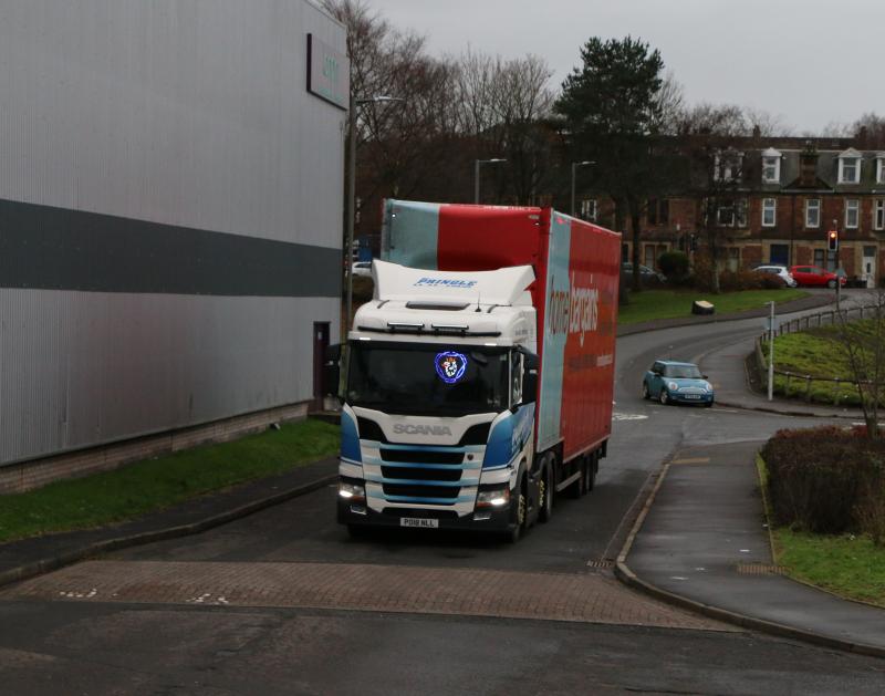 Road Transport: Pringle(carluke)PO18NLL delivering to home bargins Camelon 9.12.20 Photo of Road Transport