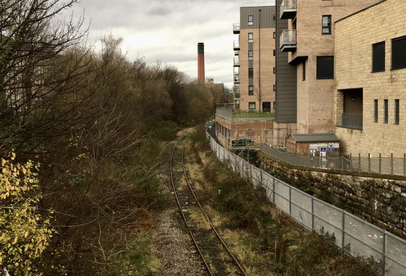 Powderhall branch: The closed branch viewed from Leith Walk, looking
towards the terminus. Taken 16.12.2020 Photo of Powderhall branch