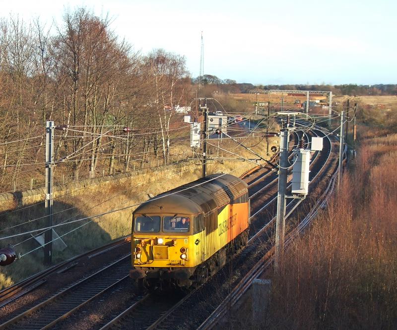 56113: 56113 with 0S31 Doncaster-Millerhill At Blindwells Photo of 56113