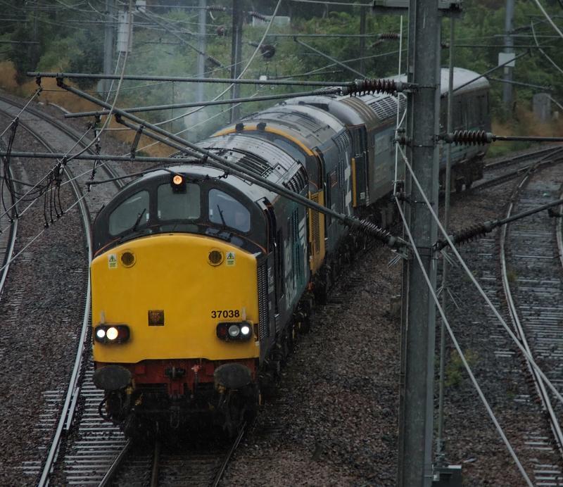 37038,424,57311 & 9710: Boness-Carlisle move after the locos received mods Photo of 37038,424,57311 & 9710