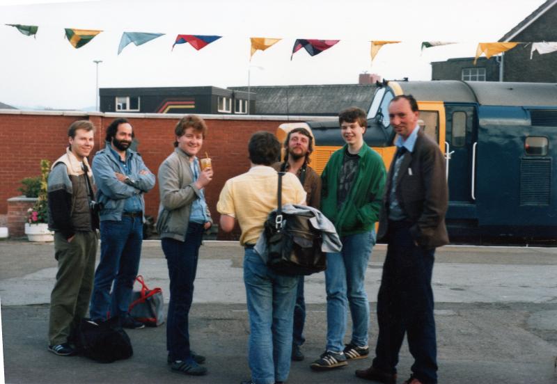 Scottish railfans Society Inverness: The Scottish Railfans Society at Inverness open day June 1986. Photo of Scottish railfans Society Inverness