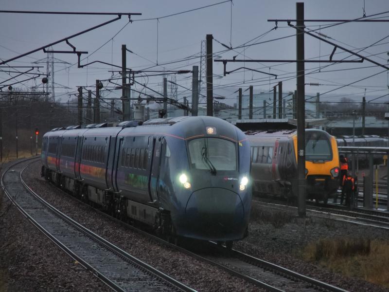 802301: 802301 5Z80 Tyne-Edinburgh first ht trains 802 in Edinburgh Photo of 802301