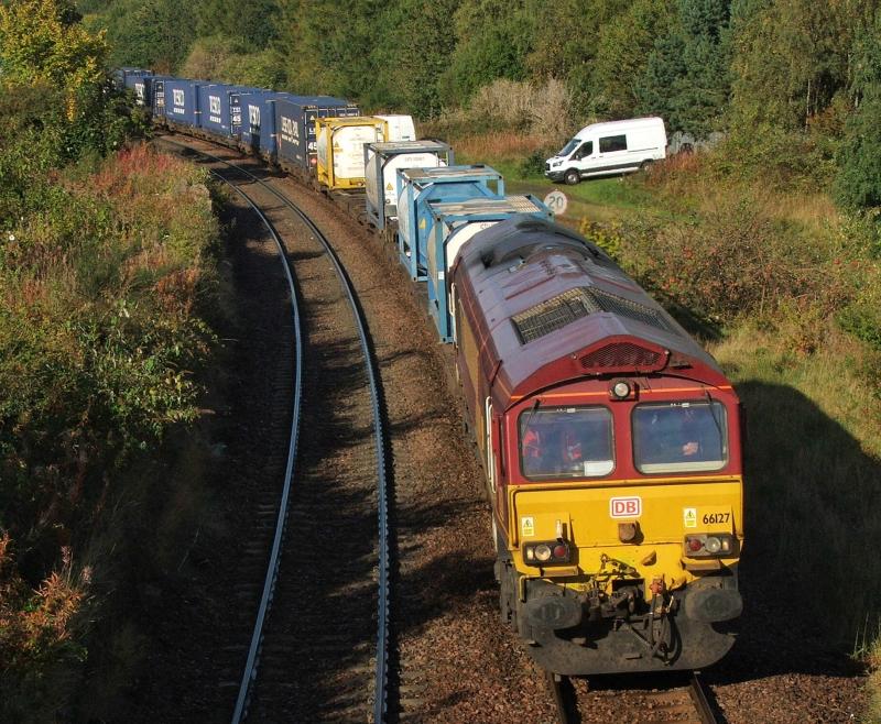 66127: 66127 with 4E96 Mossend-Tees Photo of 66127