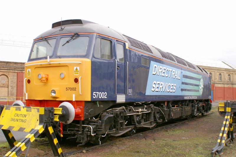 57002: 57002 outside the main office block at Railcare Springburn on th 11th November Photo of 57002