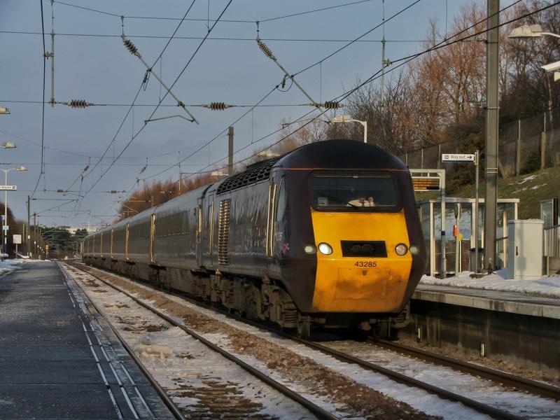 43285: 43285 at the front of 1V58 Glasgow-Penzance Photo of 43285