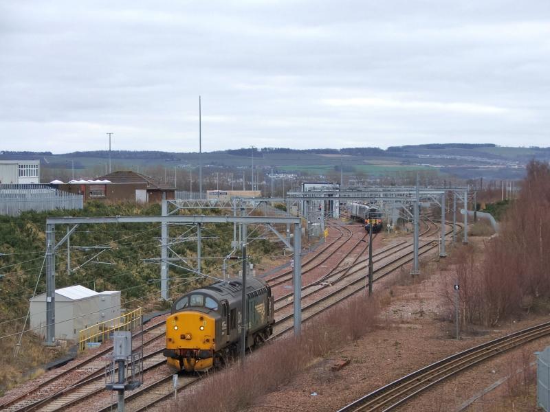 37716: 37716 heads back to Motherwell Photo of 37716