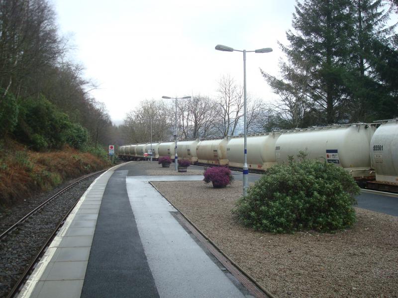 Photo of Alcan Train Overhanging Loop at Arrochar